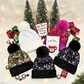 Winter Sparkly Sequin Pom Beanie