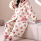 Women's Plush Cartoon Extra-Thick Loungewear