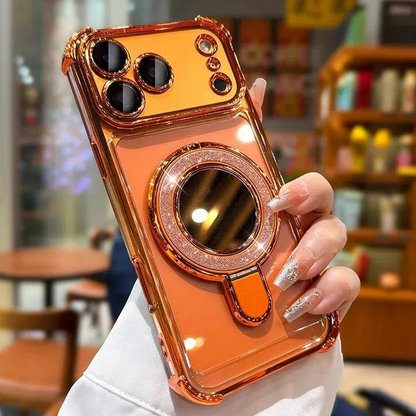 Magnetic Phone Case with Built-In Mirror