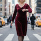 Women's Sparkle Long Sleeve Dress