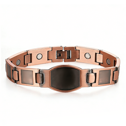 Unisex Vintage Copper Cross Bracelet