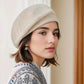 Elegant Classic Checkerboard Beret for Women