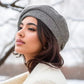 Elegant Classic Checkerboard Beret for Women