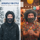 Barbarian Knit Wig Beard Hat for Adults