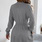 Women's Long Sleeve Cable Knit Sweater Dress