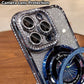 Glitter Rhinestones Magnetic Case with Invisible Stand