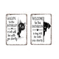 ⏳LAST DAY SALE 49% OFF🔥Vintage Highland Cow Aluminum Sign: Funny "Are You Pooping?" Black and White Bathroom Wall Decor