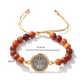 Unisex Adjustable Wooden Beads St Benedict Bracelet