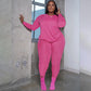 Women's Crew Neck Top & Leggings Set
