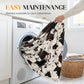 Cozy Cow Print Flannel Throw Blanket