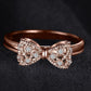 Women's Sparkly Bow Knot Ring