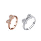 Women's Sparkly Bow Knot Ring