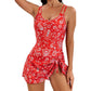 Women's Tummy Control Swimdress with Side Tie