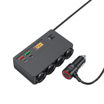 120W Cigarette Lighter Adapter with 4 USB Ports