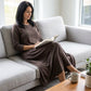 Women’s Casual Asymmetrical Pleated Maxi Dress