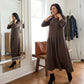 Women’s Casual Asymmetrical Pleated Maxi Dress
