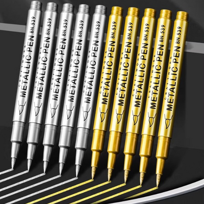 Waterproof Quick-Drying Metallic Markers