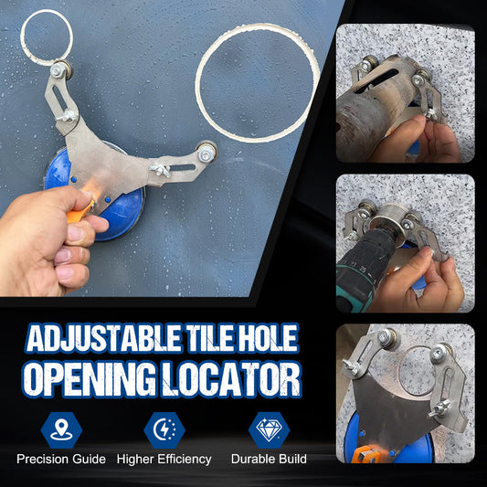 Adjustable Tile Hole Opening Locator with Suction Base