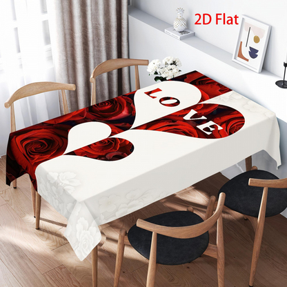 Valentine's Day Romantic Tablecloth