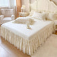 Romantic Ruffled Lace Bed Skirt 3-Piece Set