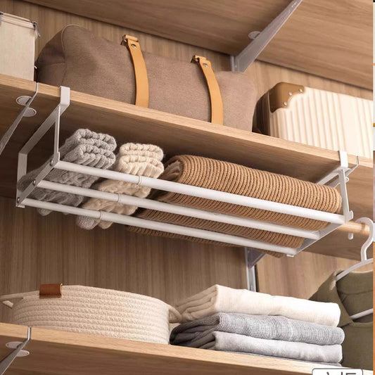Adjustable Under-Shelf Storage Rack