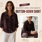 Women's Elegant Lapel Long Sleeve Button-Down Shirt