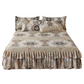3-Piece Floral Ruffled Bed Skirt Set