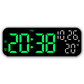 Modern LED Digital Alarm Clock with Temperature