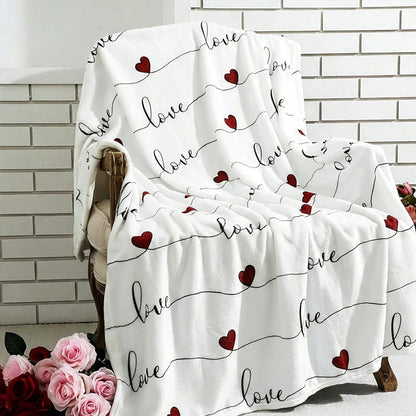 Soft Love & Heart Throw Blanket