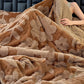 Double-Layer Plush Jacquard Blanket