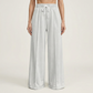 Women's High-Waist Wide-Leg Pants with Drawstring