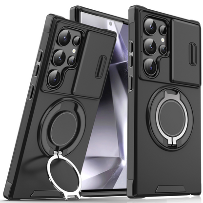 🥳2026 HOT SALE🥳💞50K+ SOLD!🎬🔥 49% OFF! 3-in-1 Magnetic Case for Samsung – Snap & Go Stand + Raised Camera Guard + Full Protection. Your all-in-one daily shield. 🛡️🧲