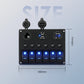6-Gang Waterproof Marine Rocker Switch Panel