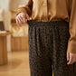 Women's High-Waist Leopard Print Straight-Leg Pants