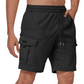 Men's Casual Cargo Shorts with Elastic Waist