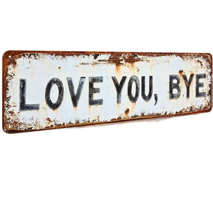 Weather-Resistant Metal Decor Sign