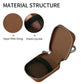 Portable Zippered Earbud Case with Anti-Lost Clasp