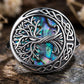 Tree of Life Ring with Abalone Shell