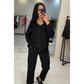 Women's Sparkle V-Neck Top and Drawstring Pants Set