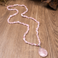Synthetic Crystal Necklace with Teardrop Pendant
