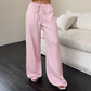 Versatile Solid Color Wide Leg Pants