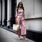 Women's 2-Piece Button-Down Shirt & Wide-Leg Pants Set