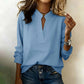 Women's V-Neck Long Sleeve Blouse