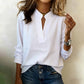 Women's V-Neck Long Sleeve Blouse