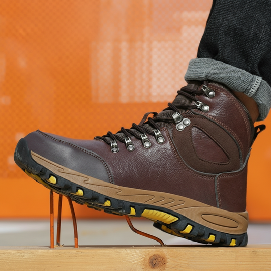 Men's High-Top Steel Toe Safety Work Boots