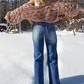 Women's High-Waist Stretch Straight Leg Jeans