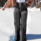 Women's High-Waist Stretch Straight Leg Jeans