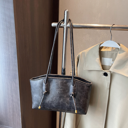 Women's Vintage PU Leather Shoulder Bag