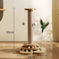 Multifunctional Cat Activity Center with Scratcher and Toys