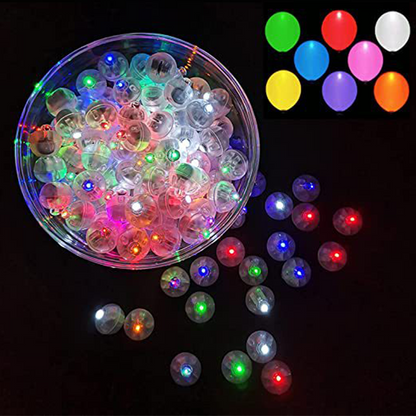 50 PCS Waterproof LED Balloon Lights for Decorations
